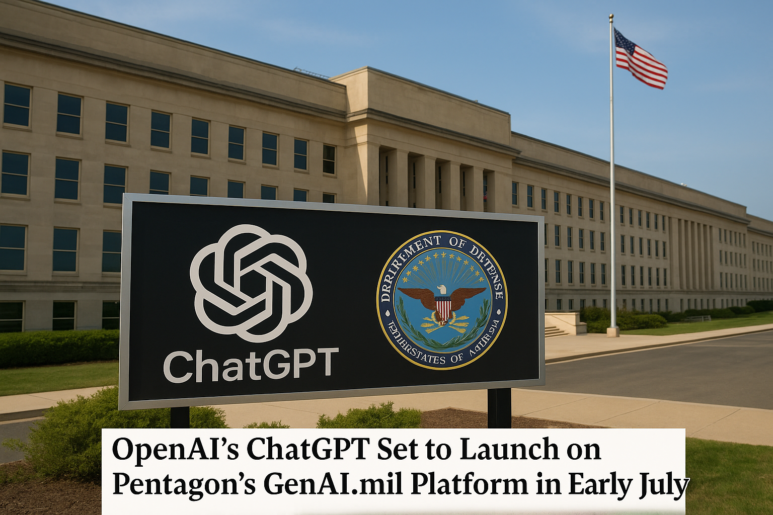 OpenAI’s ChatGPT Set to Launch on Pentagon’s GenAI.mil Platform in Early July